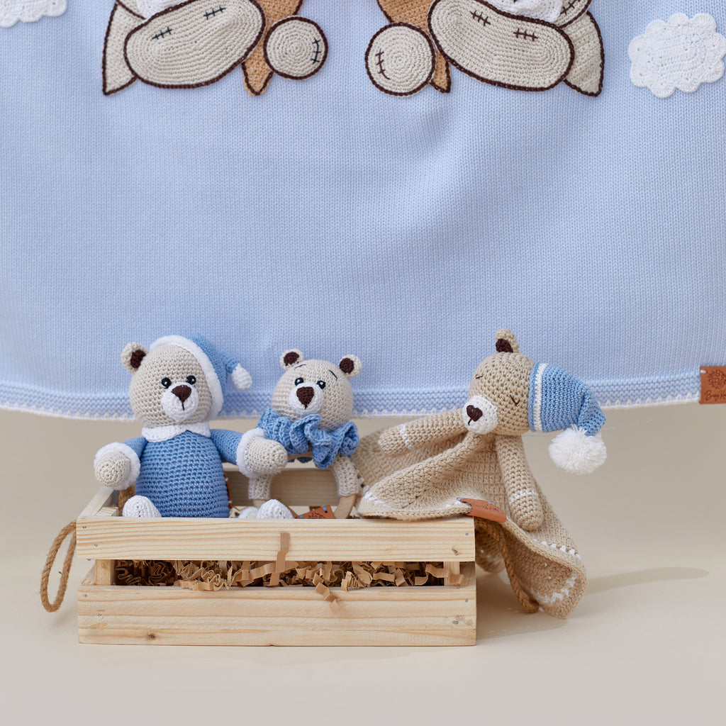 BOZO THE TEDDY CURATED BABY GIFT SET (SET OF 6)